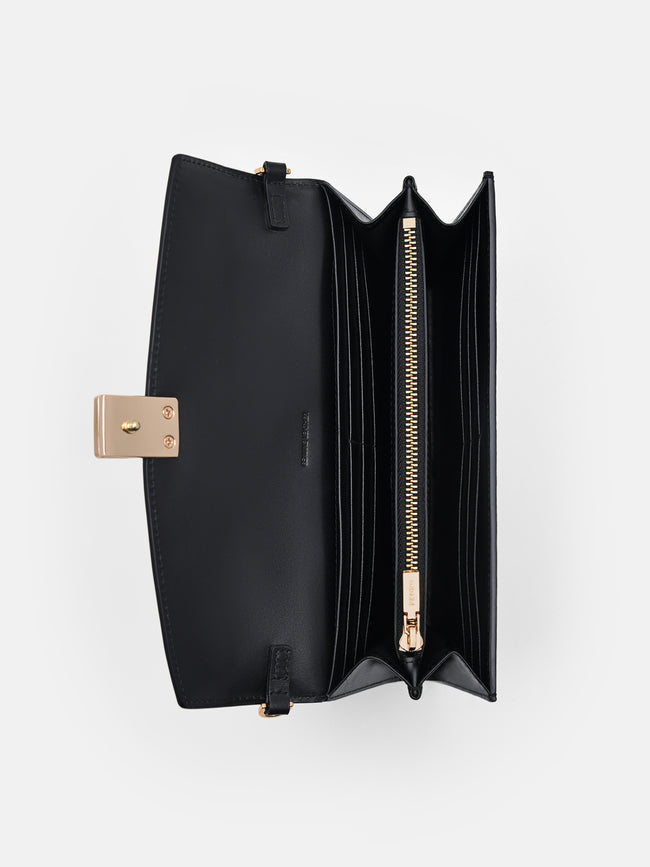 PEDRO Jattle Leather Bi-Fold Long Wallet- Black