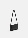 PEDRO Jatte Leather Crossbody Pouch- Black