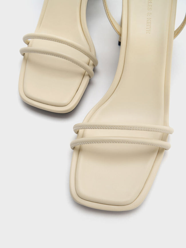 Strappy Trapeze-Heel Sandals_Beige