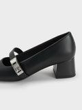CHARLES & KEITH Women Lando Mary Jane Pumps_Black