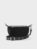 Philomena Half-Moon Crossbody Bag_Noir