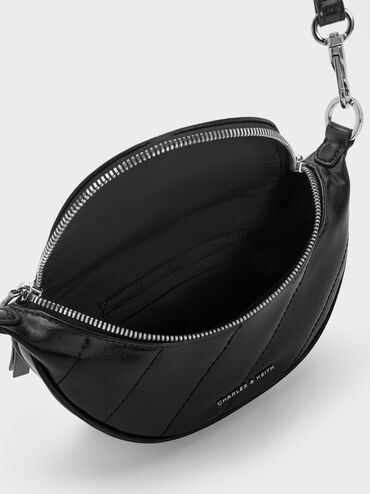 Philomena Half-Moon Crossbody Bag_Noir