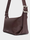 CHARLES & KEITH Women Larsen Buckle-Strap Slouchy Shoulder Bag_Plum