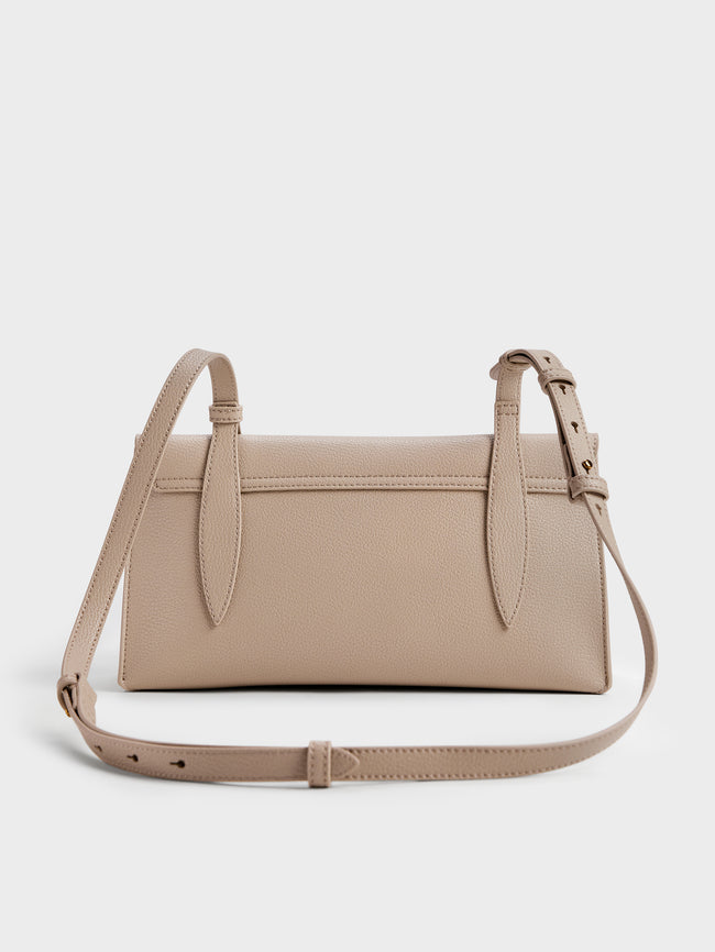 CHARLES & KEITH Women Allyn Shoulder Bag_Taupe