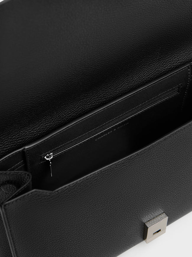 CHARLES & KEITH Women Allyn Shoulder Bag_Noir