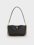 CHARLES & KEITH Women Adalyn Chain Shoulder Bag_Black