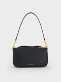 CHARLES & KEITH Women Adalyn Chain Shoulder Bag_Black