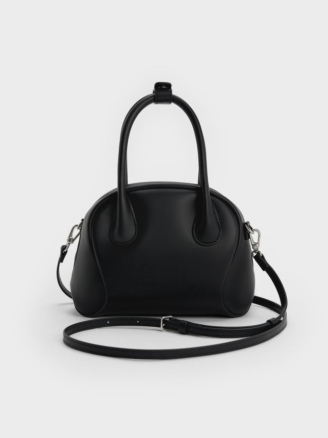 CHARLES & KEITH Women Nelly Bowling Bag_Noir