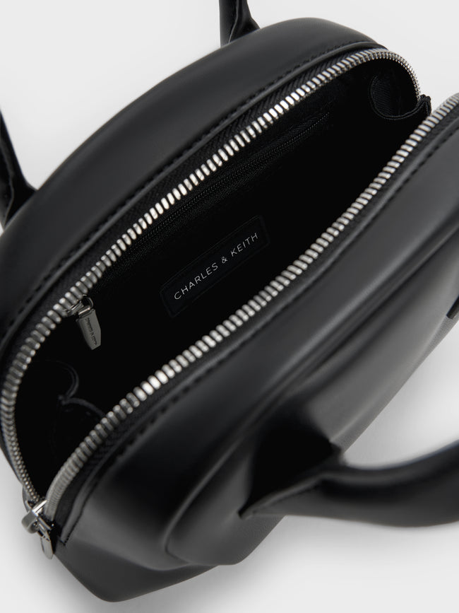 CHARLES & KEITH Women Nelly Bowling Bag_Noir