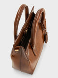 CHARLES & KEITH Women Rene Structured Top Handle Bag_Tan