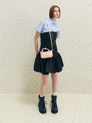 CHARLES & KEITH Women Sammie Knotted-Handle Tote Bag_Soft Pink