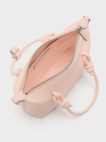 CHARLES & KEITH Women Sammie Knotted-Handle Tote Bag_Soft Pink