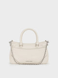 CHARLES & KEITH Women Antonella Chain Tote Bag_Cream
