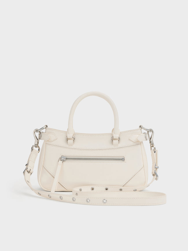 CHARLES & KEITH Women Antonella Chain Tote Bag_Cream