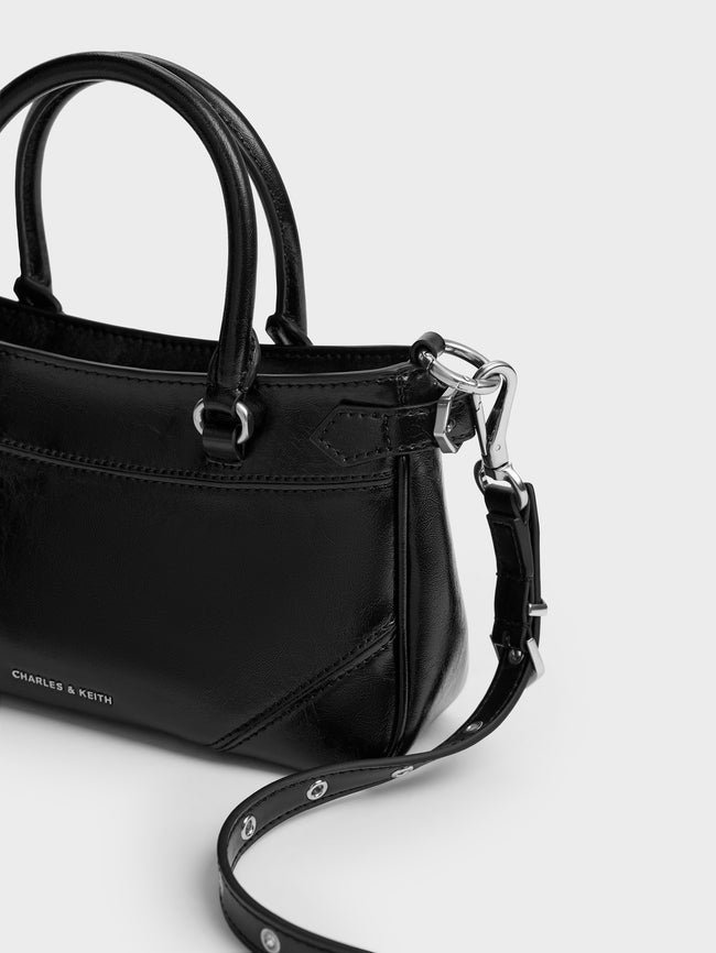 CHARLES & KEITH Women Antonella Chain Tote Bag_Noir