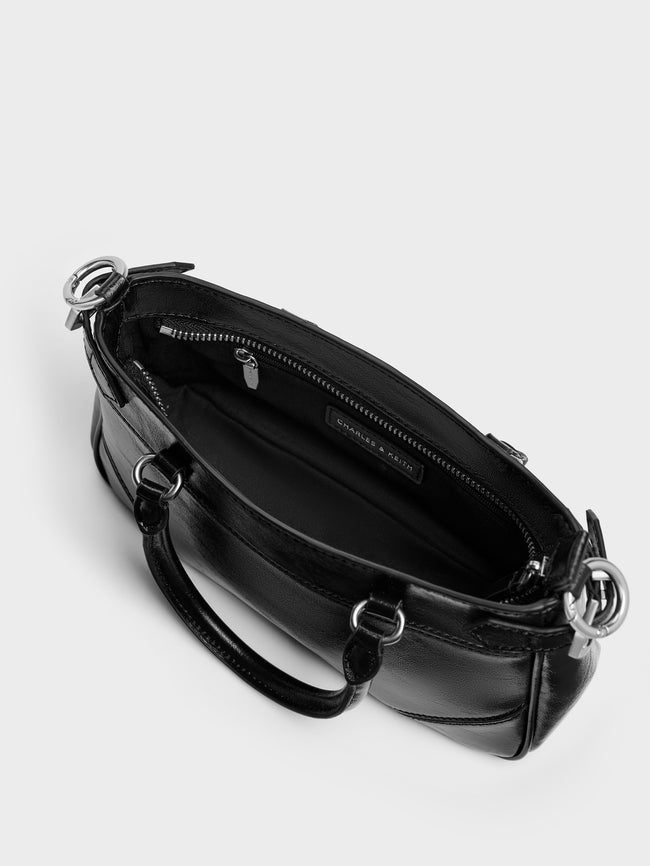 CHARLES & KEITH Women Antonella Chain Tote Bag_Noir
