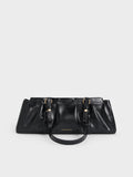 CHARLES & KEITH Women Britton Elongated Shoulder Bag_Black