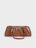 CHARLES & KEITH Women Britton Elongated Shoulder Bag_Chocolate
