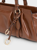 CHARLES & KEITH Women Britton Elongated Shoulder Bag_Chocolate