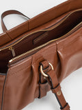 CHARLES & KEITH Women Britton Elongated Shoulder Bag_Chocolate