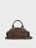 CHARLES & KEITH Women Blaise Buckle-Strap Side-Pocket Bowling Bag_Noir