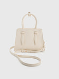 CHARLES & KEITH Women Allyn Structured Trapeze Tote Bag_Cream