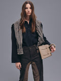 CHARLES & KEITH Women Allyn Structured Trapeze Tote Bag_Taupe