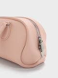 CHARLES & KEITH Women Nelly Elongated Shoulder Bag_Light Pink