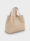 CHARLES & KEITH Women Shania Tote Bag_Dusted Oat