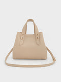 CHARLES & KEITH Women Shania Tote Bag_Dusted Oat