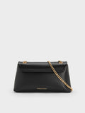CHARLES & KEITH Women Lilibet Chain-Strap Bag_Black