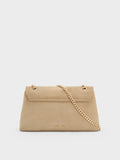 CHARLES & KEITH Women Lilibet Chain-Strap Bag_Nutmeg Beige