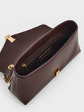 CHARLES & KEITH Women Lilibet Chain-Strap Bag_Plum