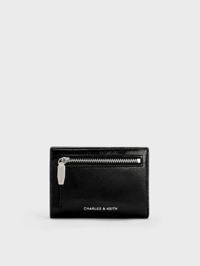 CHARLES & KEITH Women Blaise Grommet-Belt Wallet_Noir