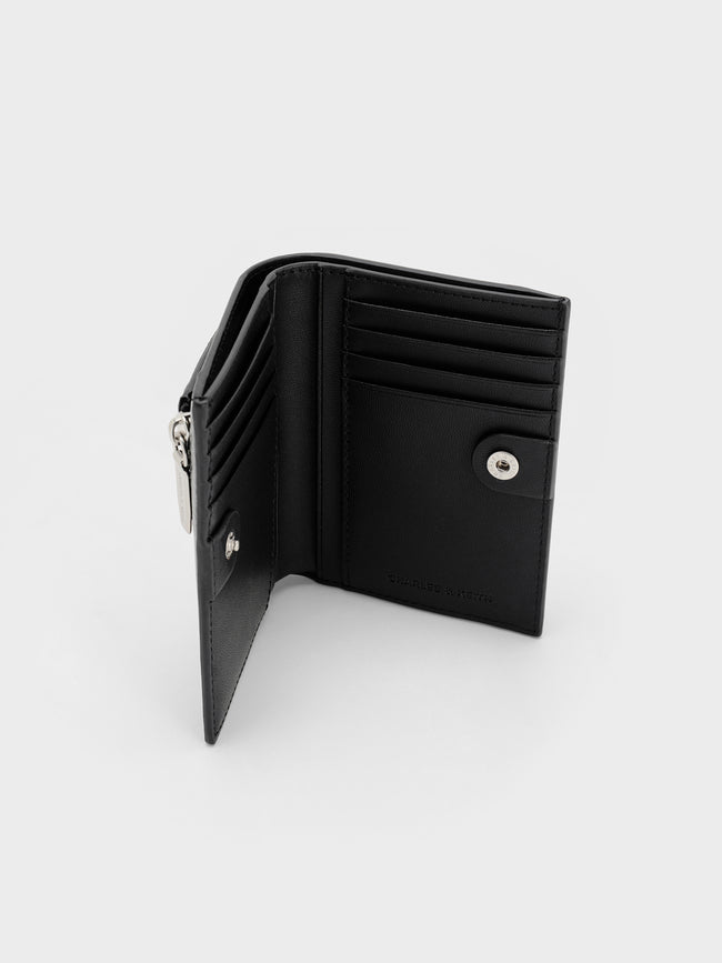 CHARLES & KEITH Women Blaise Grommet-Belt Wallet_Noir