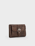 CHARLES & KEITH Women Blaise Grommet-Belt Wallet_Distressed Coffee