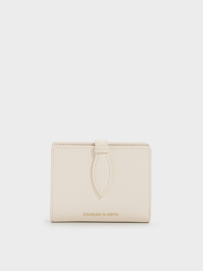 CHARLES & KEITH Women Allyn Small Wallet_Cream