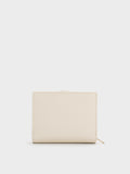 CHARLES & KEITH Women Allyn Small Wallet_Cream