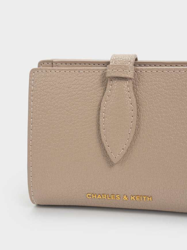 CHARLES & KEITH Women Allyn Small Wallet_Taupe