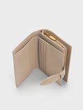 CHARLES & KEITH Women Allyn Small Wallet_Taupe