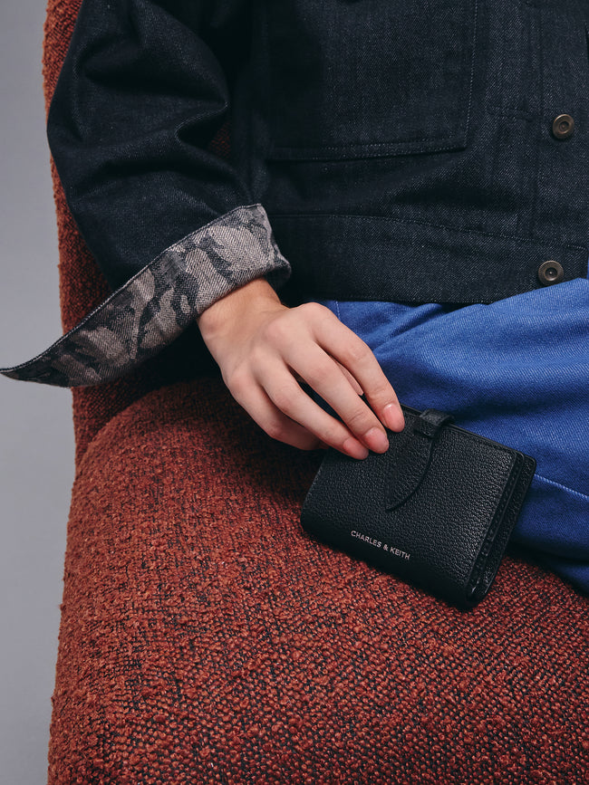 CHARLES & KEITH Women Allyn Small Wallet_Noir