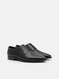 PEDRO Leather Derby Shoes- Black