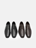 PEDRO Leather Derby Shoes- Dark Brown