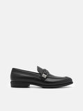 PEDRO Altitude Embossed Leather Loafers - Black