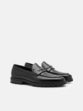 PEDRO Leather Loafers - Black