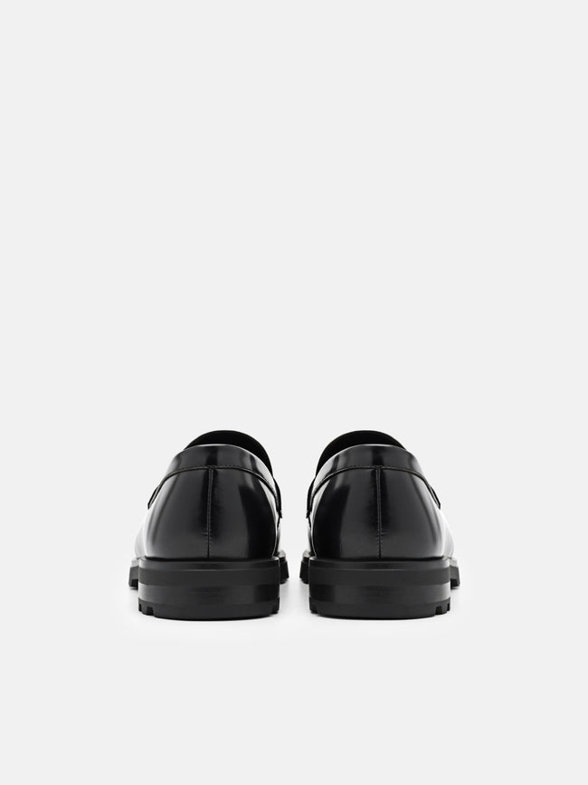 PEDRO Leather Loafers - Black
