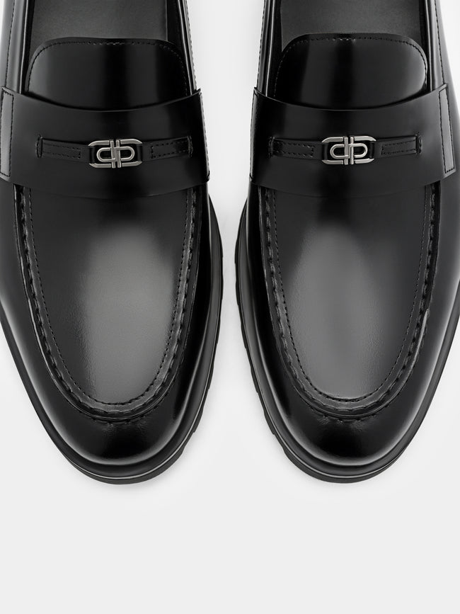 PEDRO Leather Loafers - Black