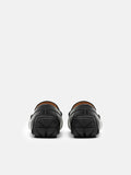 PEDRO Alistair Leather Horsebit Driving Shoes- Black