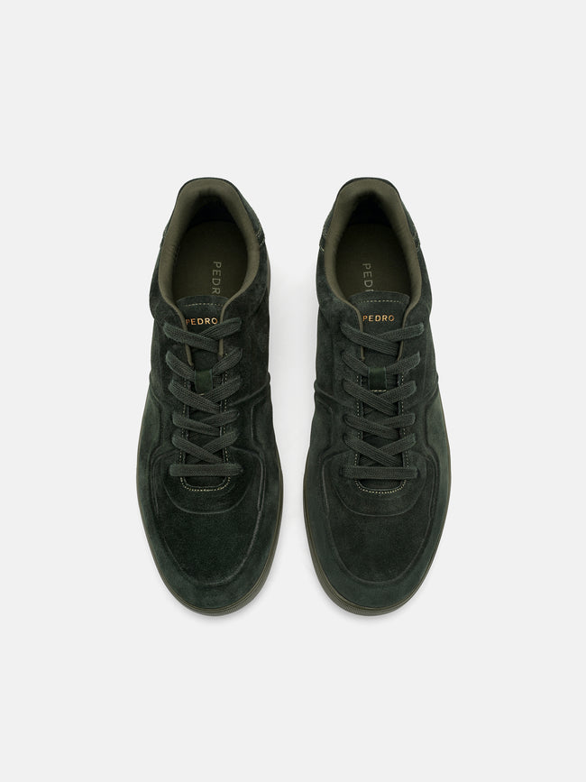 PEDRO Fleet Suede Sneakers - Dark Green