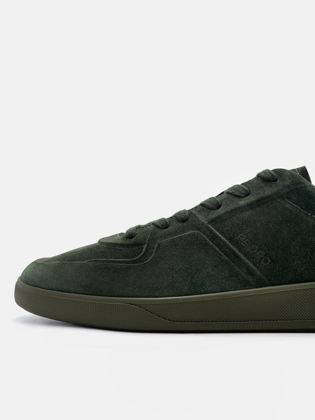 PEDRO Fleet Suede Sneakers - Dark Green